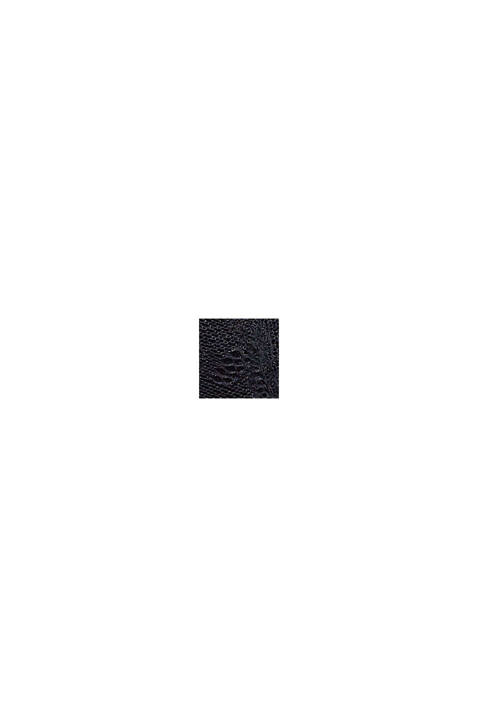 Soutien-gorge sans armatures en dentelle et microfibre, BLACK, swatch