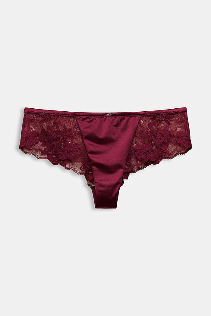 Brazilian shorts made of lace and microfibre