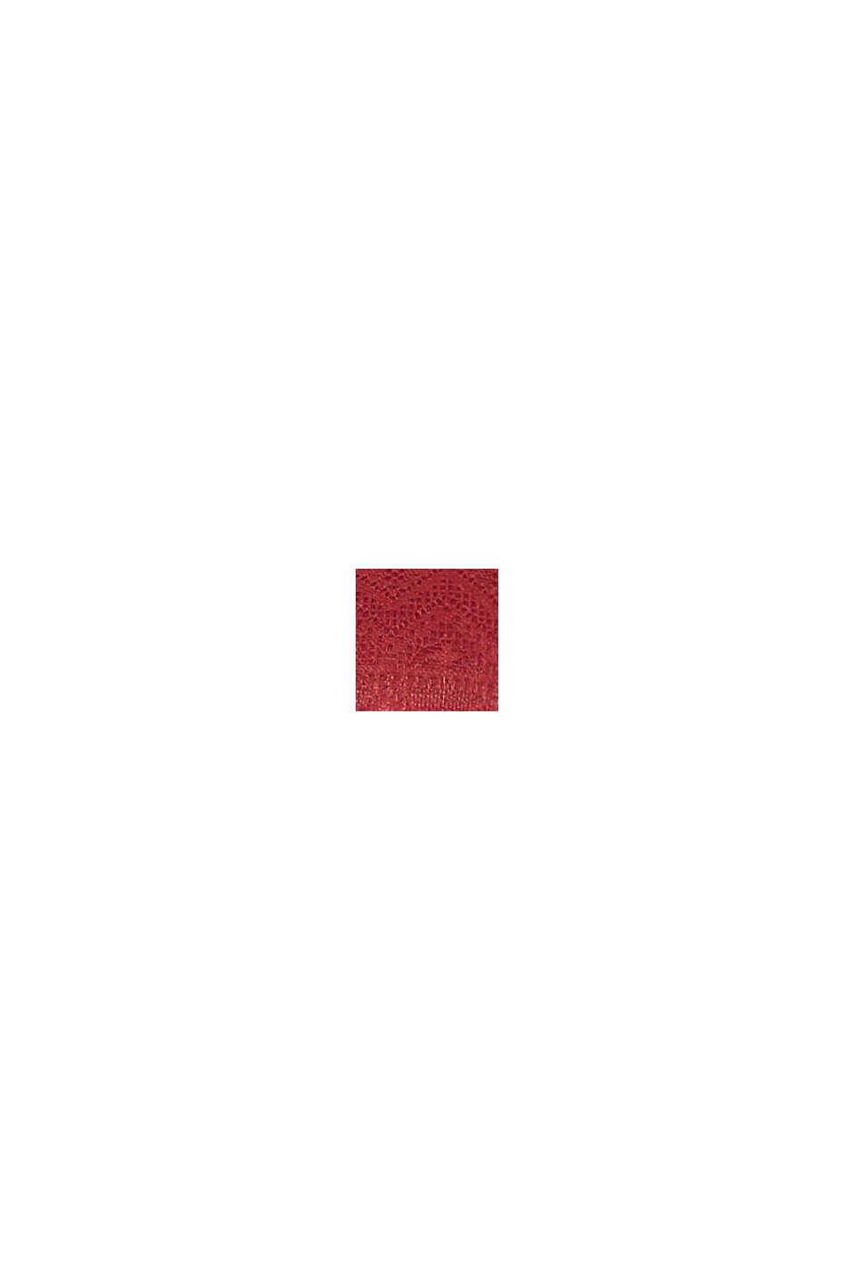 Genanvendte materialer: vatteret bandeau af blondestof, CHERRY RED, swatch