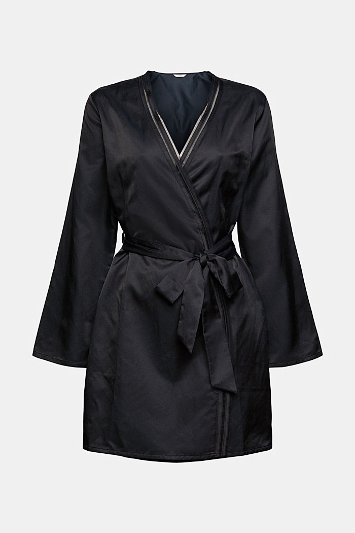 À teneur en soie : kimono à ceinture à nouer