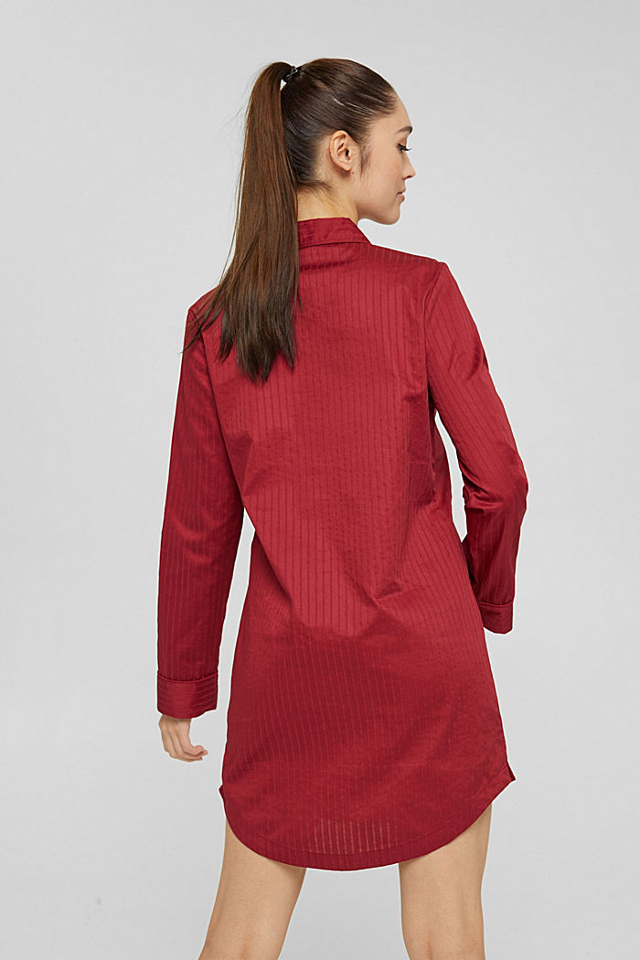 Nachthemd aus 100% Baumwolle, CHERRY RED, detail image number 2
