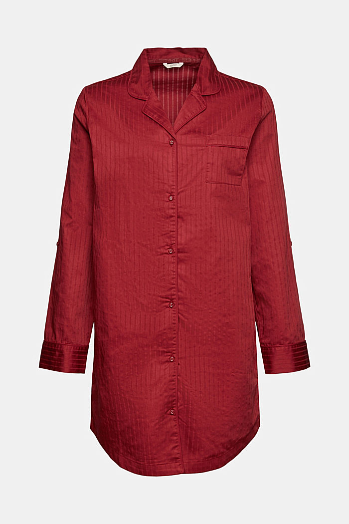 Nachthemd aus 100% Baumwolle, CHERRY RED, detail image number 6