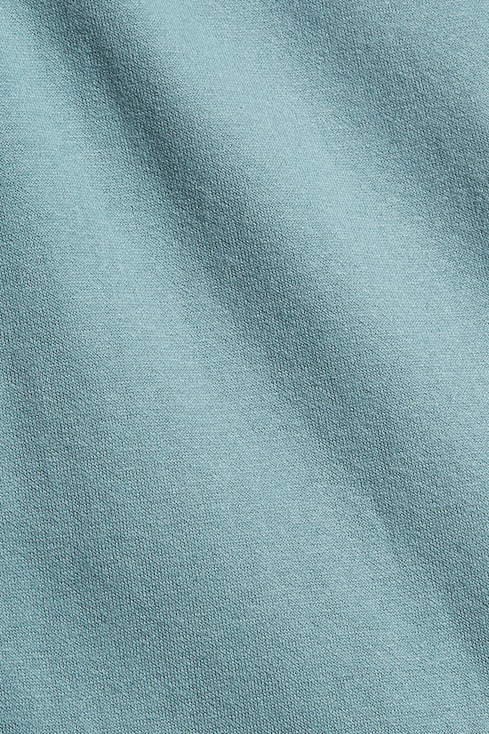 Joggersy z mieszanki z bawełną ekologiczną, DARK TURQUOISE, detail image number 4