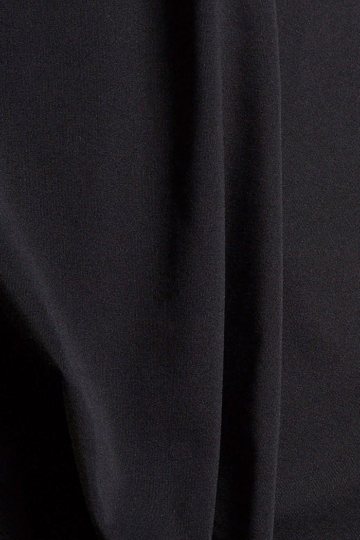 Reciclada: camiseta de manga larga con estampado reflectante, tecnología E-Dry, BLACK, detail image number 4