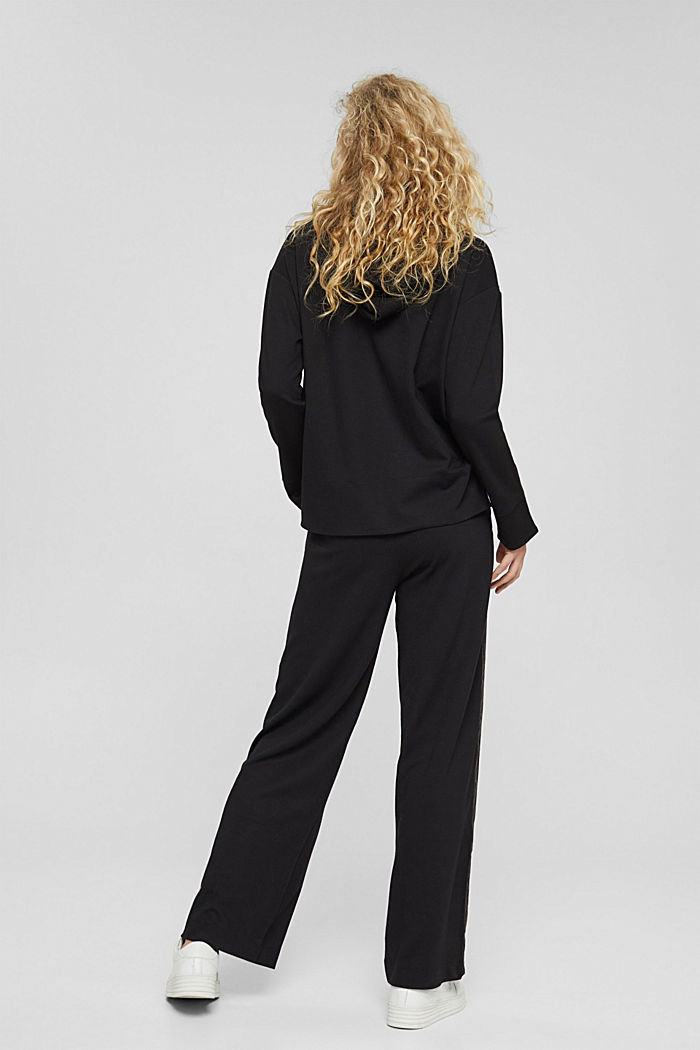 Pantalon en jersey punto, LENZING™ ECOVERO™, BLACK, detail image number 3