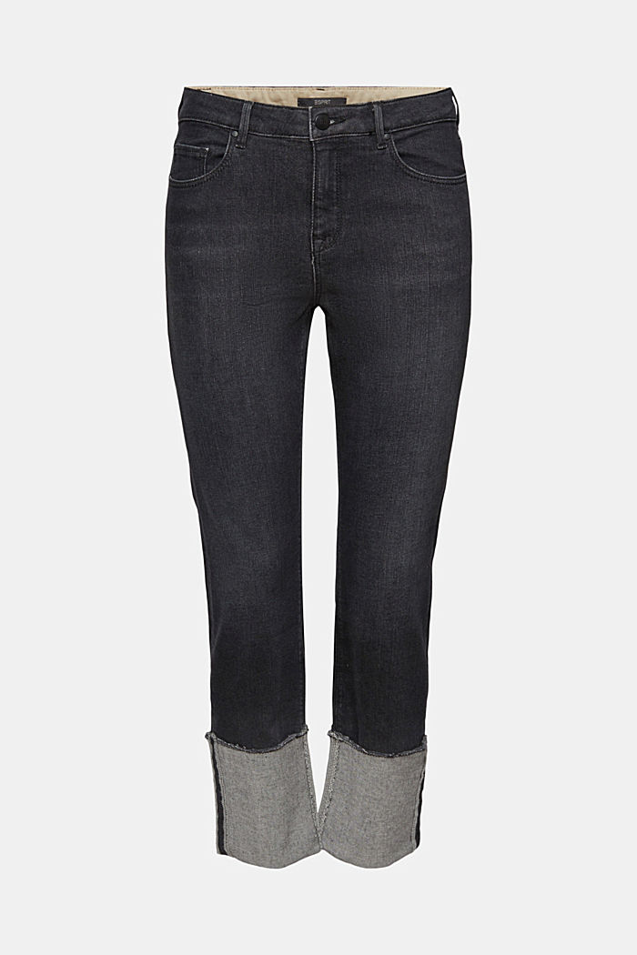 Jeans mit breitem Umschlag, Organic Cotton