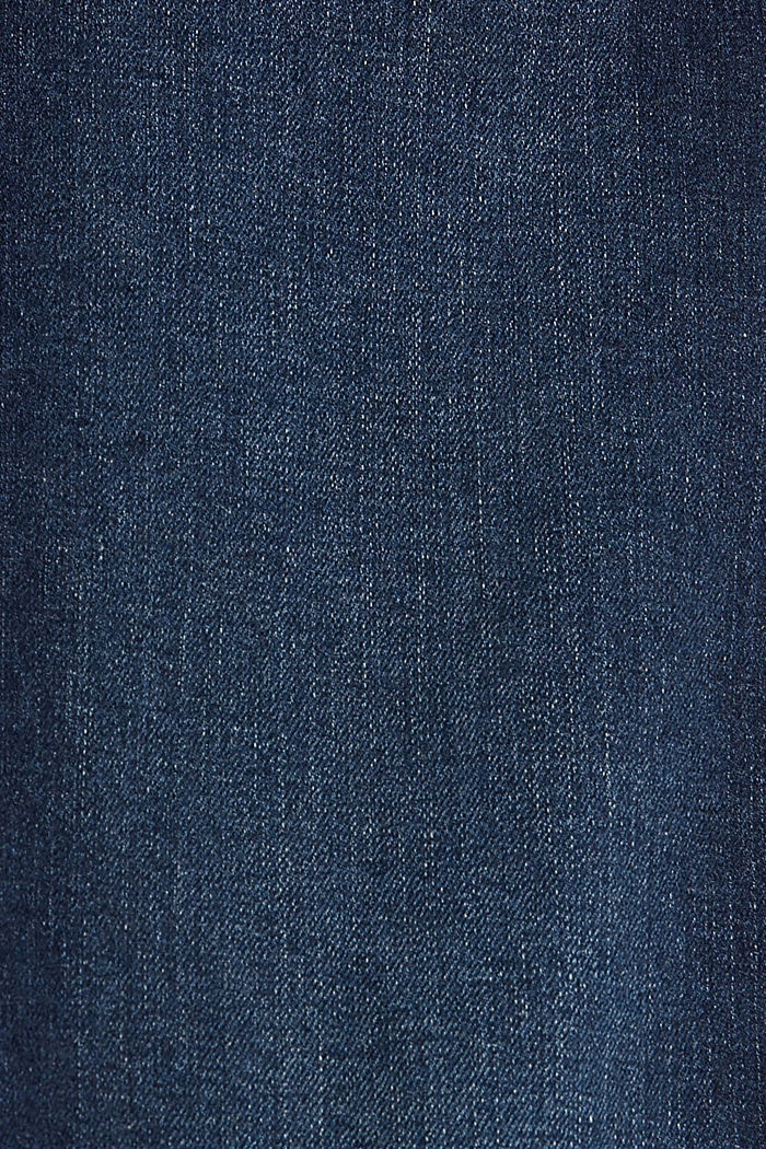Jean stretch en coton biologique, BLUE DARK WASHED, detail image number 4