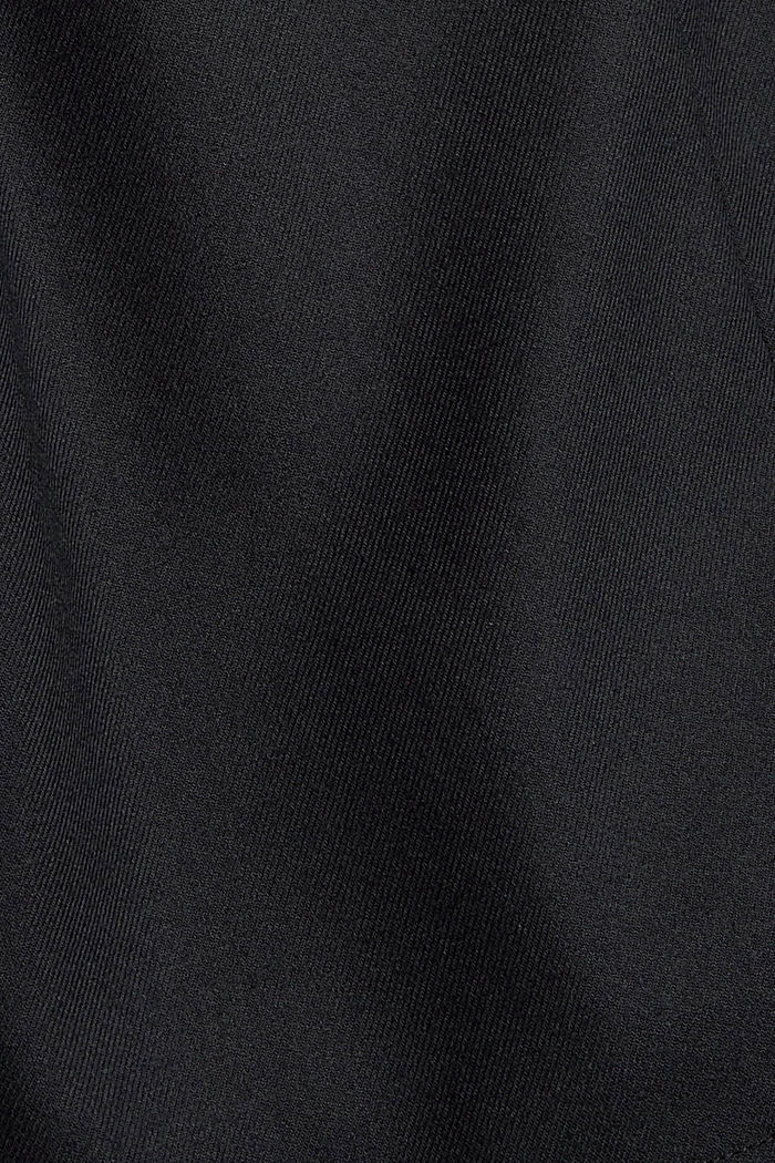 Recycelt: Minirock mit Bindegürtel, BLACK, detail image number 4