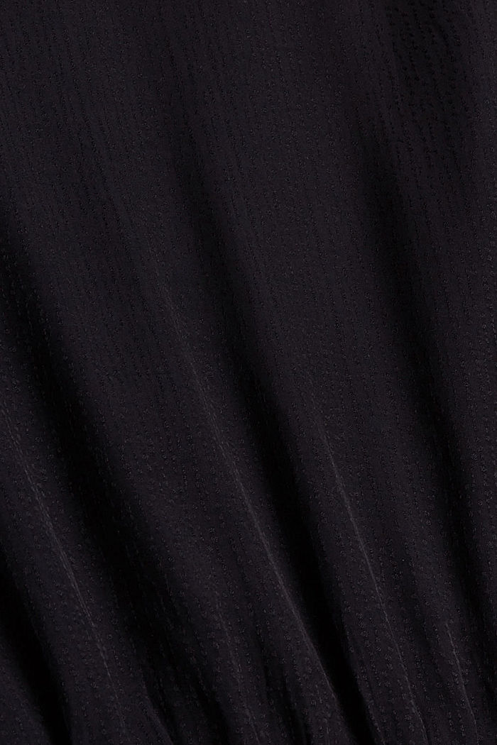 Kietaisumallinen pusero, LENZING™ ECOVERO™, BLACK, detail image number 4