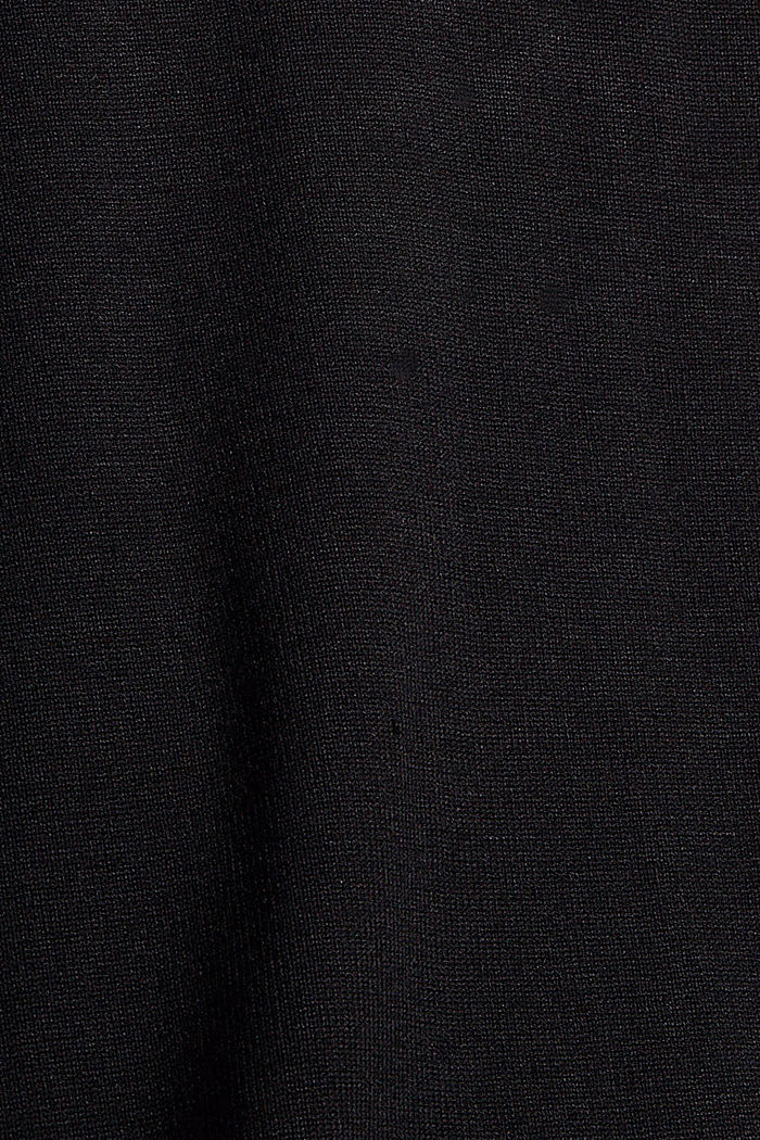 Pullover mit Ballonärmeln, LENZING™ ECOVERO™, BLACK, detail image number 4