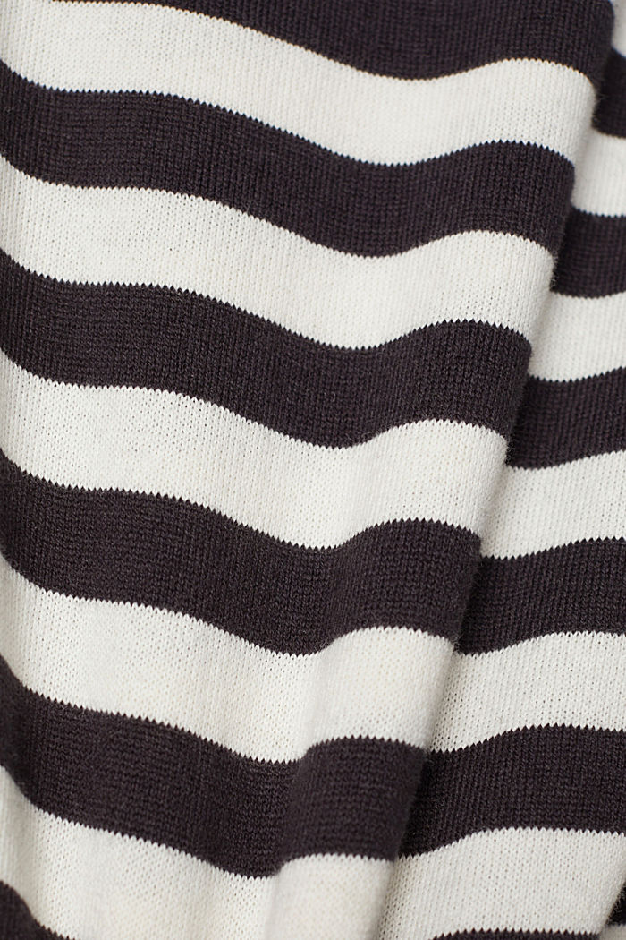 Met kasjmier: trui met knoopdetail, NEW BLACK, detail image number 4