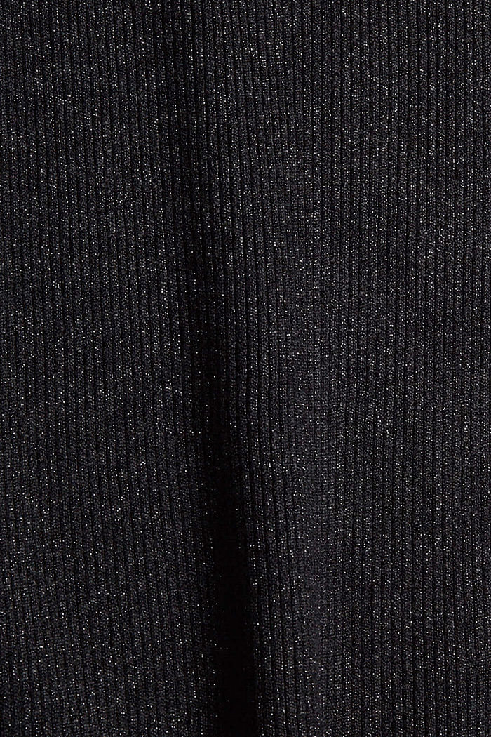 Glinsterende trui met LENZING™ ECOVERO™, BLACK, detail image number 4
