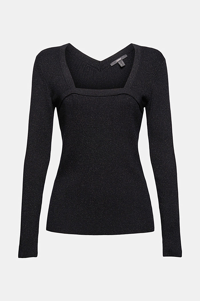 Glitzer-Sweater mit LENZING™ ECOVERO™