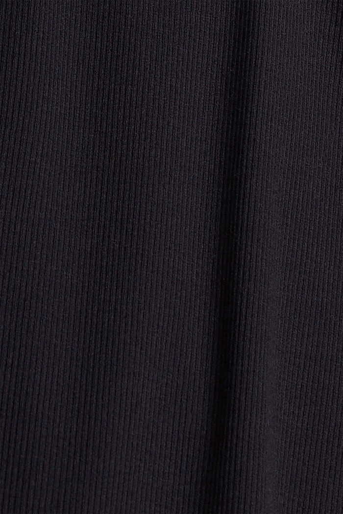 Pullover mit Rüschen, LENZING™ ECOVERO™, BLACK, detail image number 4