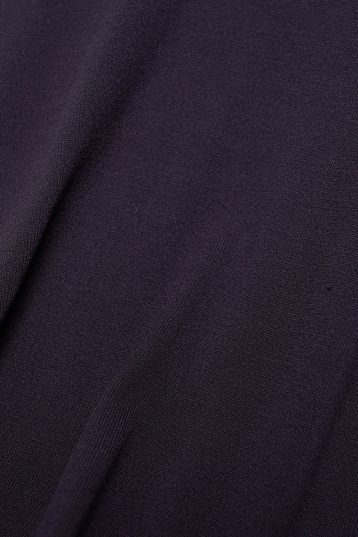 Trui met ruches, LENZING™ ECOVERO™, NAVY, detail image number 4