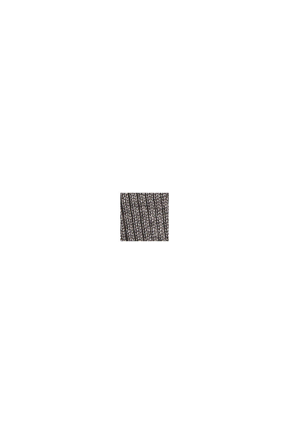 Z wełną: prążkowany sweter z falbankami, MEDIUM GREY, swatch