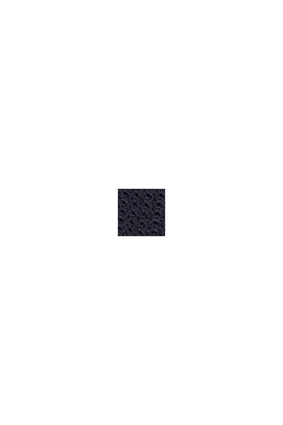 Jersey de punto texturizado con cuello alto, NAVY, swatch