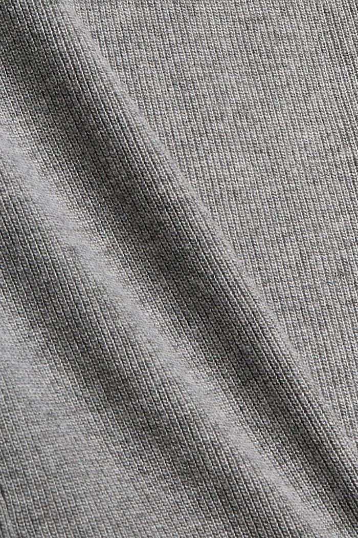 À teneur en laine et cachemire : le cardigan ouvert, MEDIUM GREY, detail image number 4