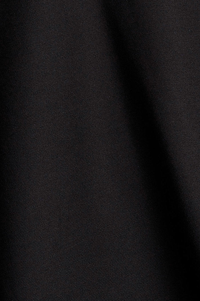 Sweat à capuche à ruban en velours, LENZING™ ECOVERO™, BLACK, detail image number 4