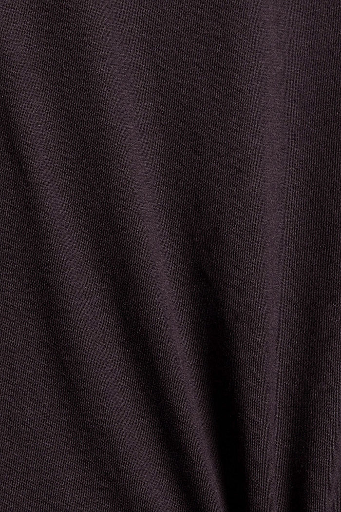Kimallepainettu paita, LENZING™ ECOVEROA™, BLACK, detail image number 4