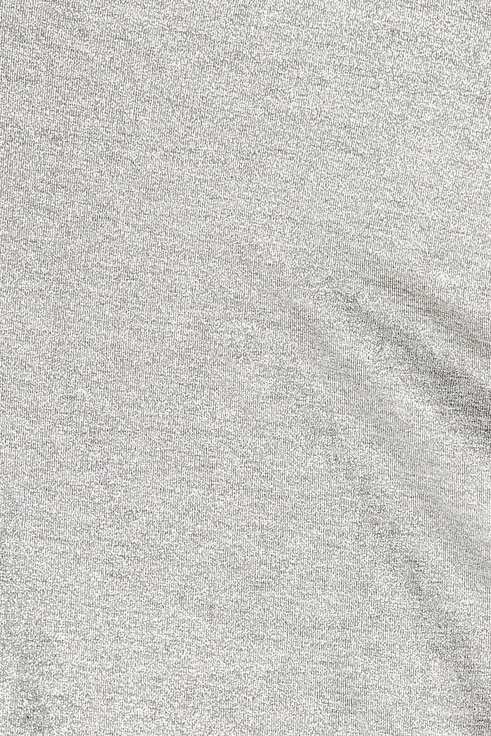 Kimaltava pitkähihainen paita, LENZING™ ECOVERO™, LIGHT GREY, detail image number 4