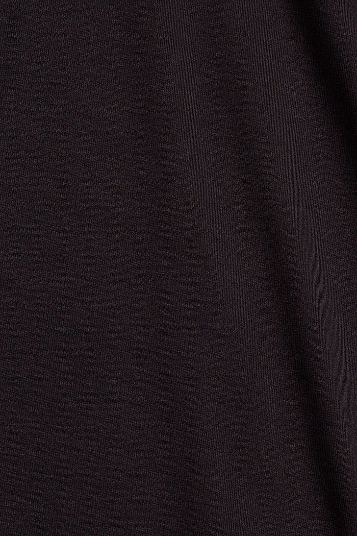 Licht sweatshirt, LENZING™ ECOVERO™, BLACK, detail image number 4