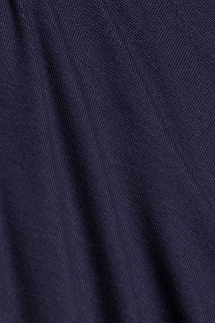 Gerecycled: hoodie van jersey, NAVY, detail image number 4