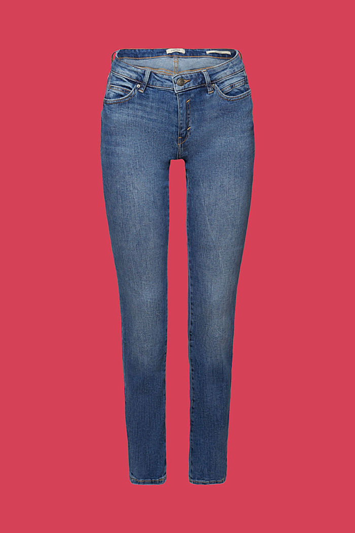 Straight leg jeans, BLUE MEDIUM WASH, detail-asia image number 7