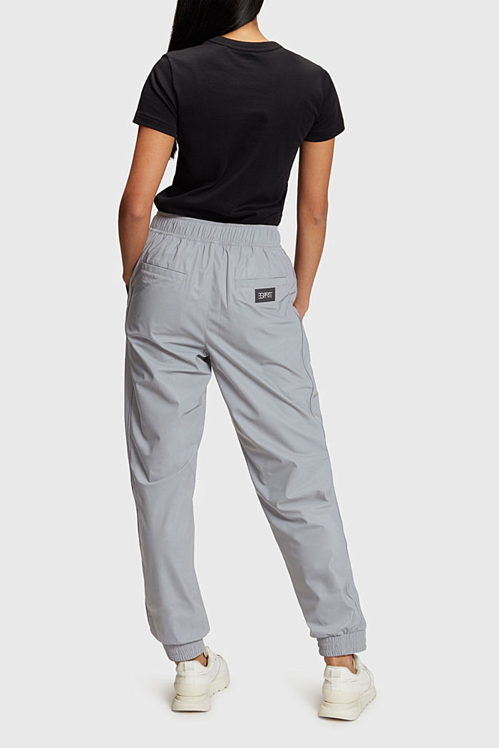 High-rise buckle waisted joggers, GUNMETAL, detail-asia image number 1