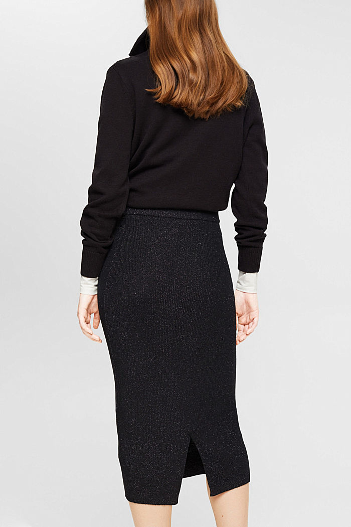 Sparkly midi skirt, BLACK, detail-asia image number 1