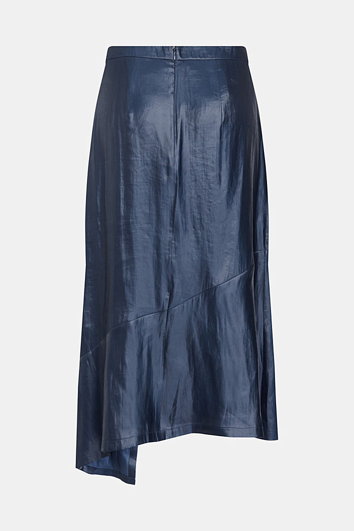 Metallic midi skirt, NAVY, detail-asia image number 5