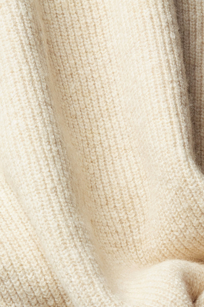 含羊毛紋理針織連衣裙, 冰藍色, detail-asia image number 5