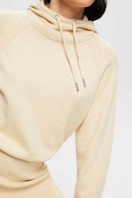 Hooded sweatshirt dress, CREAM BEIGE, detail-asia image number 2