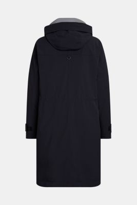 Mid-weight 2-in-1 parka with detachable lining, BLACK, detail-asia image number 7