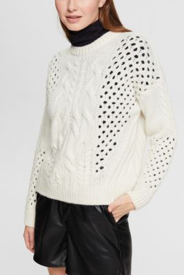 Cable knit jumper