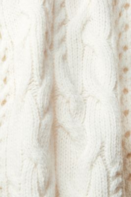 Cable knit jumper, OFF WHITE, detail-asia image number 5