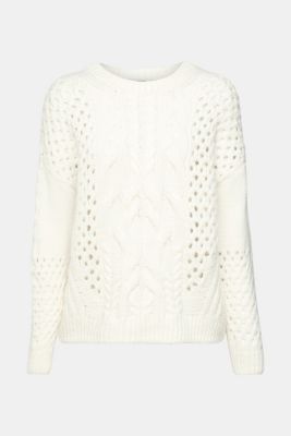 Cable knit jumper