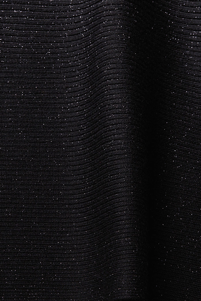 閃亮效果連帽衛衣, 黑色, detail-asia image number 5