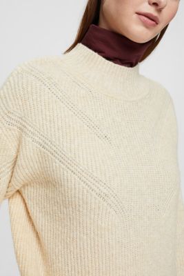 Mouliné knitted jumper, ICE, detail-asia image number 2