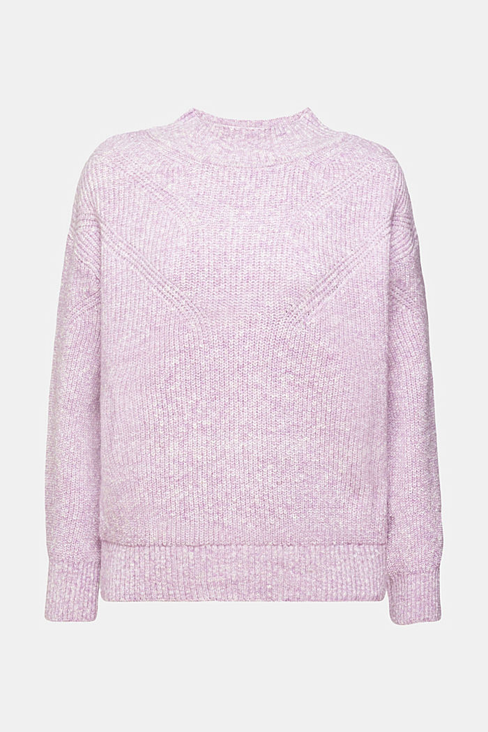 Mouliné knitted jumper, LILAC, detail-asia image number 6
