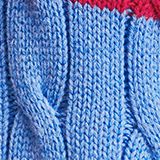 Striped cable knit sweater, LIGHT BLUE LAVENDER, swatch
