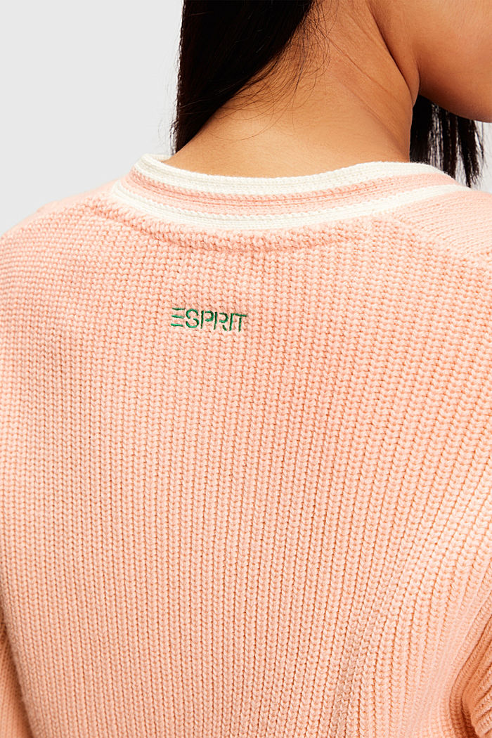 絞花針織外套, 粉紅色, detail-asia image number 3