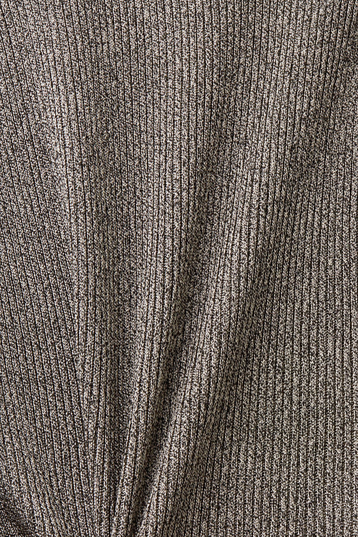 Cut-out shoulder sweatshirt, GUNMETAL, detail-asia image number 5
