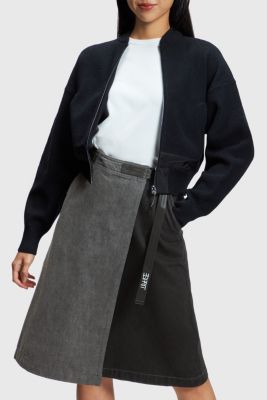 Hybrid sherpa bomber jacket