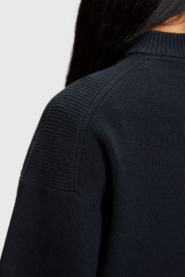 Hybrid sherpa bomber jacket, BLACK, detail-asia image number 3