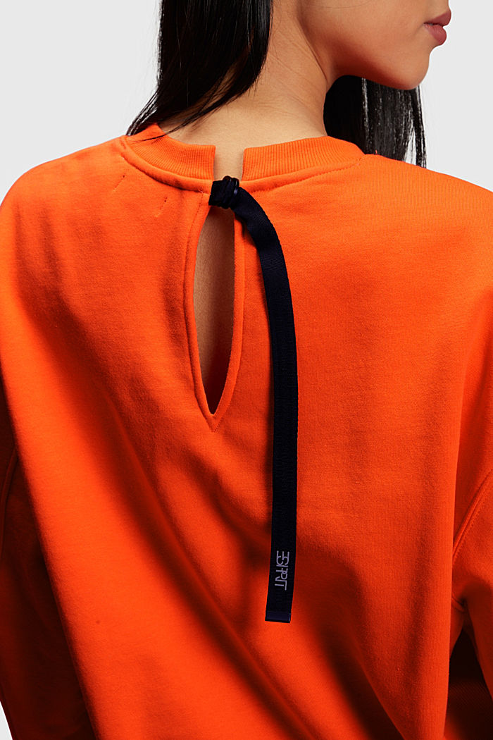 超大廓形LOGO衛衣, 橙紅色, detail-asia image number 3