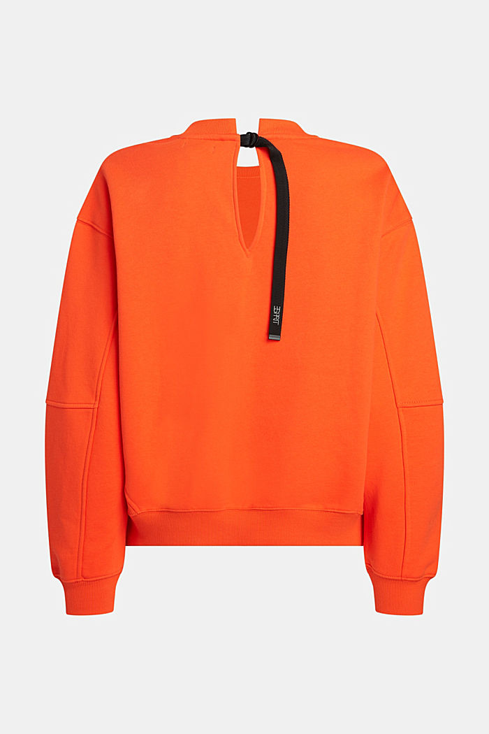 超大廓形LOGO衛衣, 橙紅色, detail-asia image number 5
