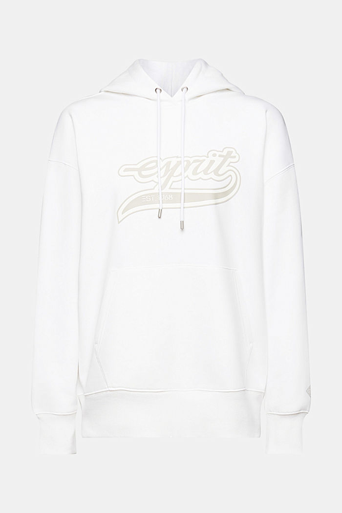 Logo print hoodie, WHITE, detail-asia image number 6