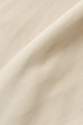 Cropped zip hoodie with logo print on the back, LIGHT TAUPE, detail-asia image number 5