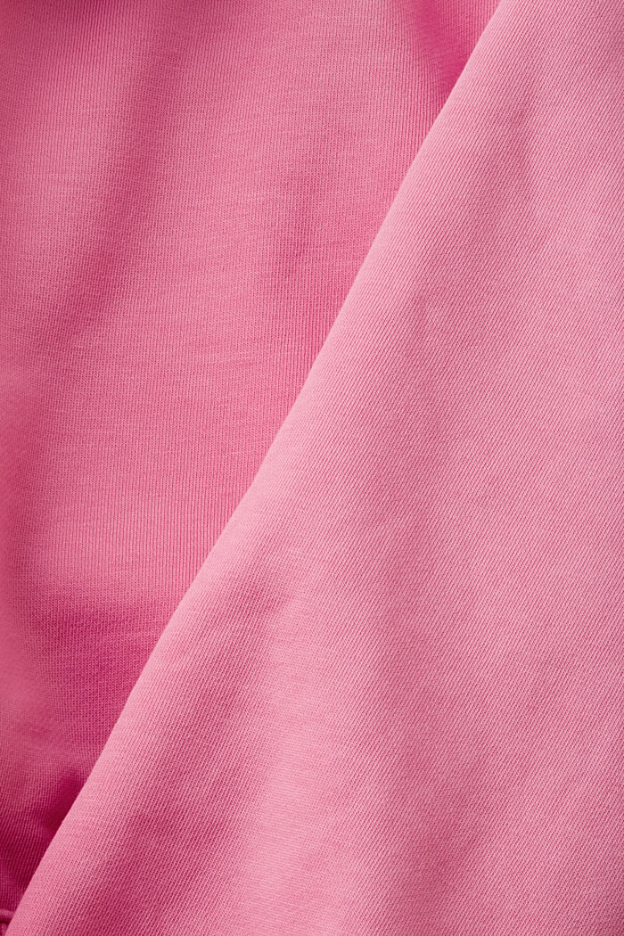 Cropped zip hoodie with logo print on the back, PINK, detail-asia image number 6